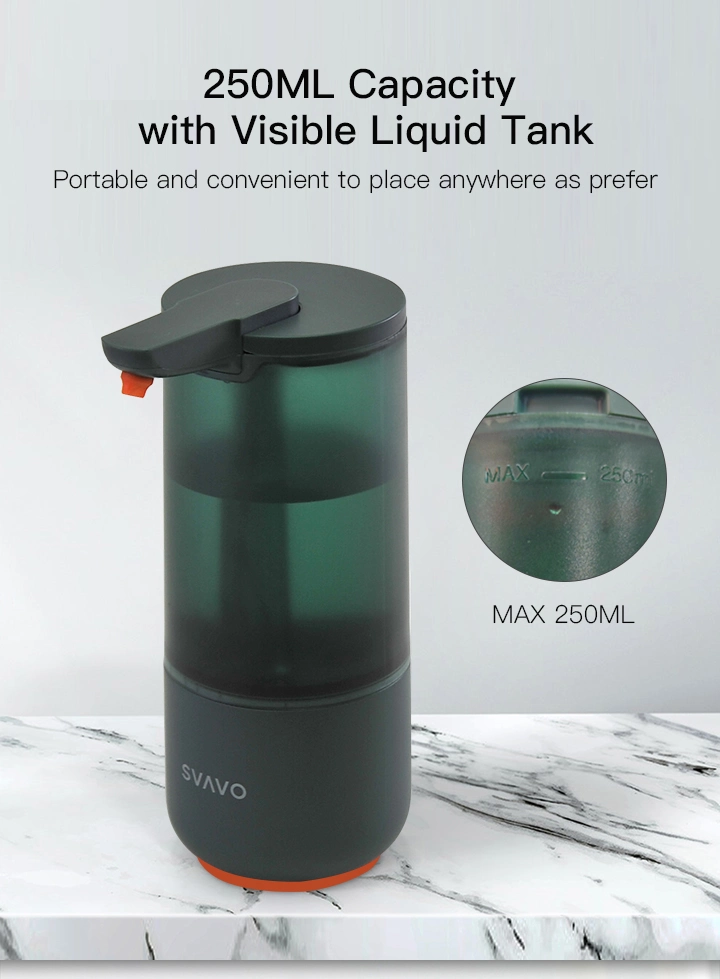 Svavo 2020 New Table Top Kitchen 250ml Waterproof Auto Sensor Soap Dispenser