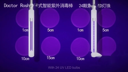 Bastão de desinfecção UV-C portátil esterilizador de luz ultravioleta